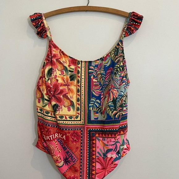 Farm Rio Anthropologie swimsuit 1X. - Picture 4 of 7